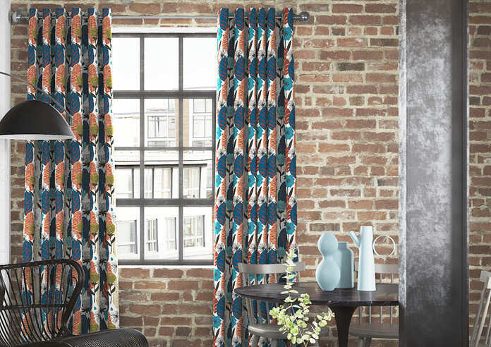 Blooma, Chocolate - Made to Measure Curtains - Image 3